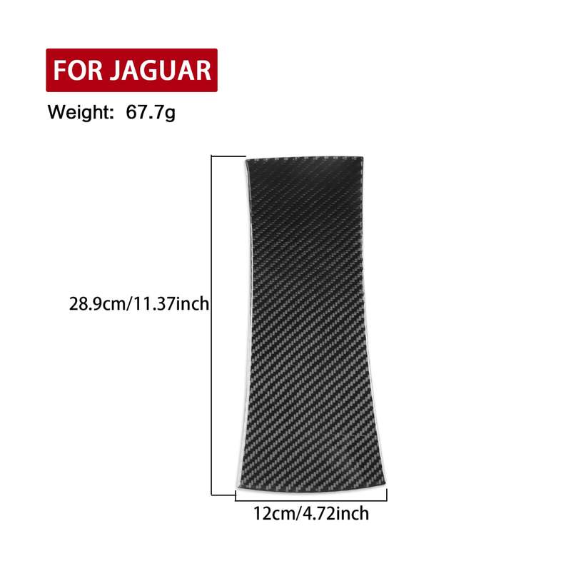 For Jaguar F-TYPE 2013+ Universal Left And Right Hand Drive Car Instrument Panel Sticker(Black)