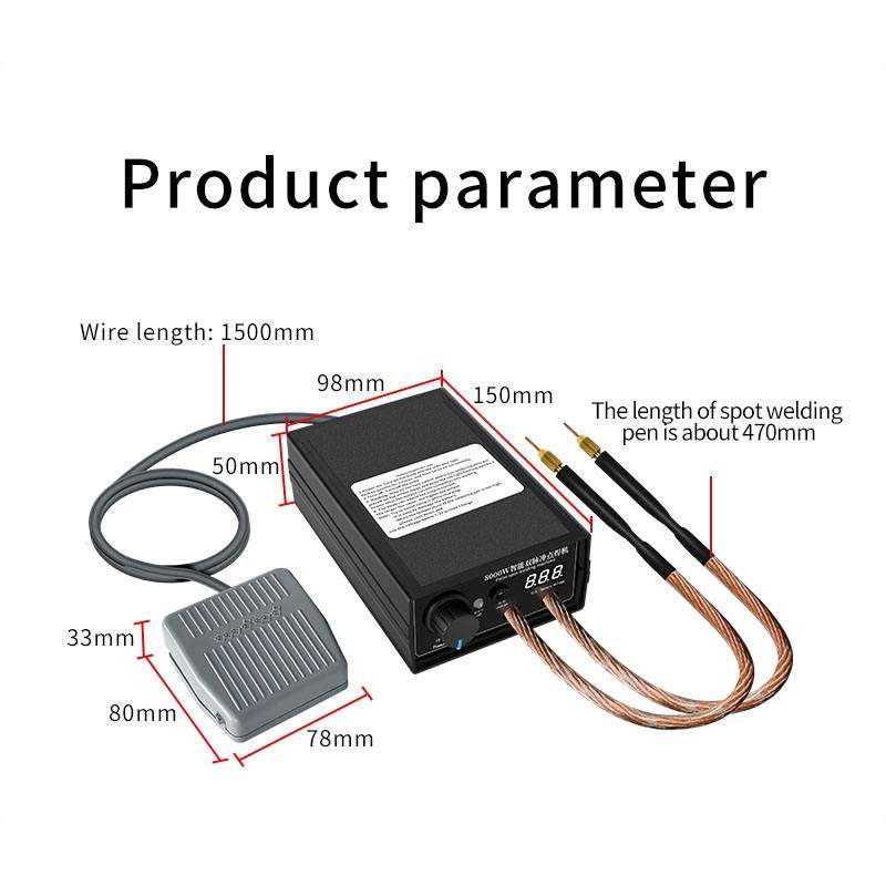 8000W High Power 18650 Battery Handheld Spot Welding Machine, Style: Automatic Version EU Plug