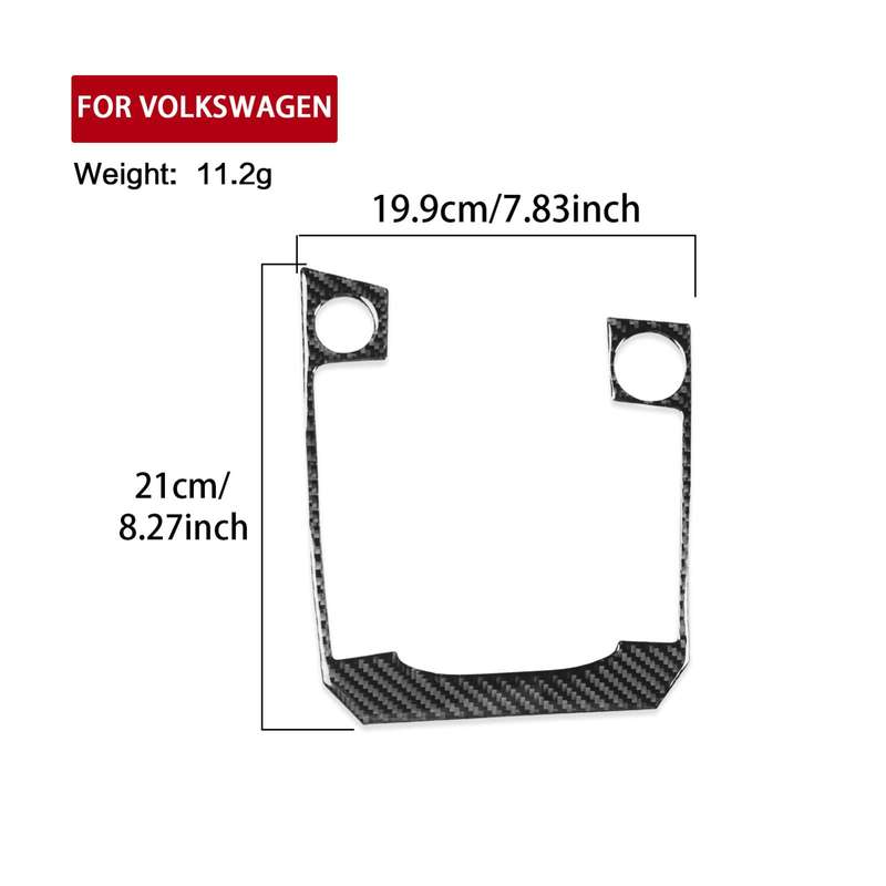 For Volkswagen Sagitar 2019-2023 B Model Left-Hand Drive Gear Panel Sticker(Black)