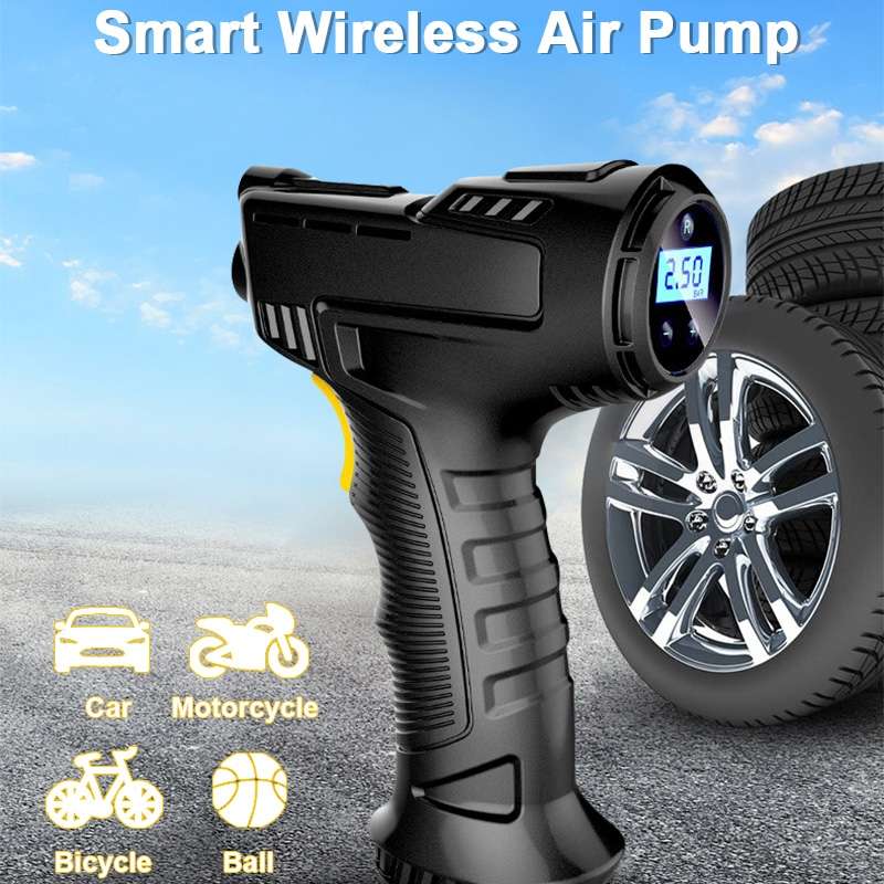 Wireless Digital Display 120W Car Air Pump Compressor Tire Inflator Equipment