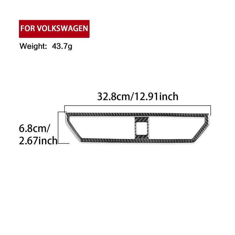 For Volkswagen Sagitar 2019-2023 2pcs /Set A Model Left-hand Drive Central Control Air Outlet Sticke