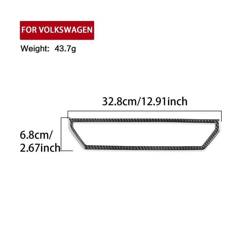 For Volkswagen Sagitar 2019-2023 Left-hand Drive Central Control Air Outlet Sticker(Red)