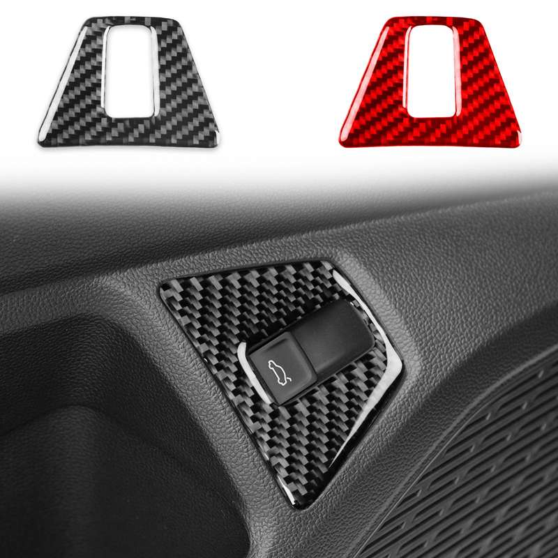 For Volkswagen Sagitar 2019-2023 Left-hand Drive Trunk Switch Decoration Sticker(Black)