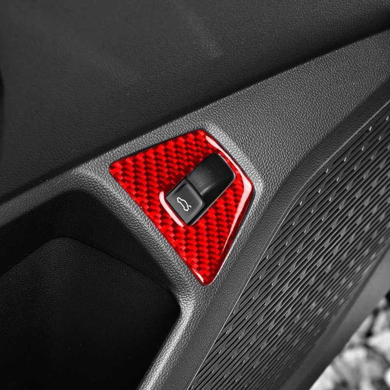For Volkswagen Sagitar 2019-2023 Left-hand Drive Trunk Switch Decoration Sticker(Black)
