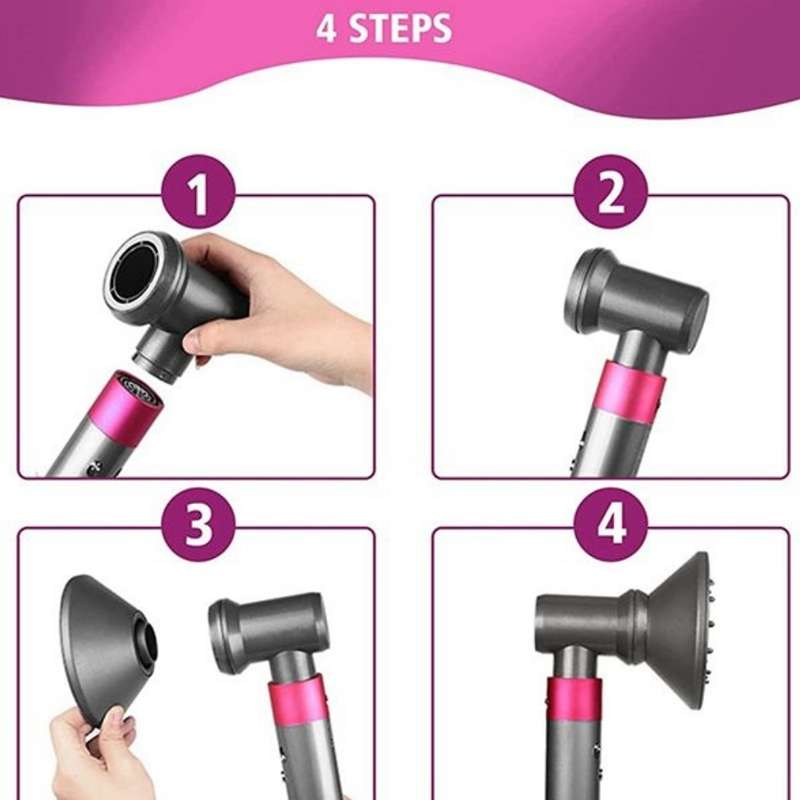 For Dyson Hair Dryer Airwarp Diffusion Nozzle Attachment Anti Lifting Kit