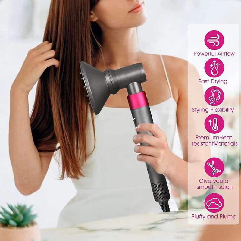 For Dyson Hair Dryer Airwarp Diffusion Nozzle Attachment Anti Lifting Kit
