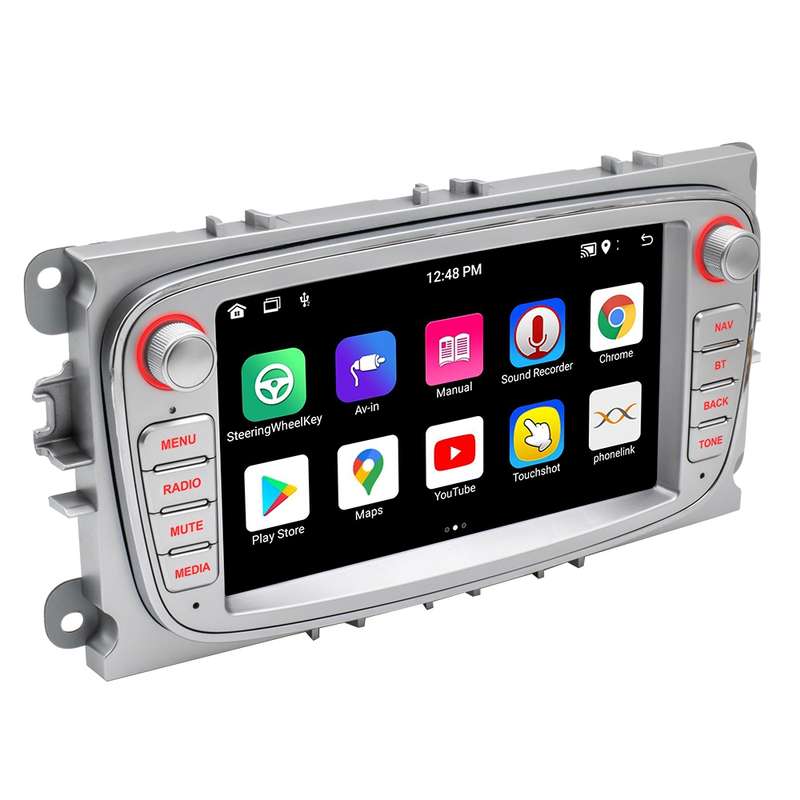 For Ford Focus 7 Inch HD Android Navigation Bluetooth RDS Radio, Size: 1+32G(Silver)