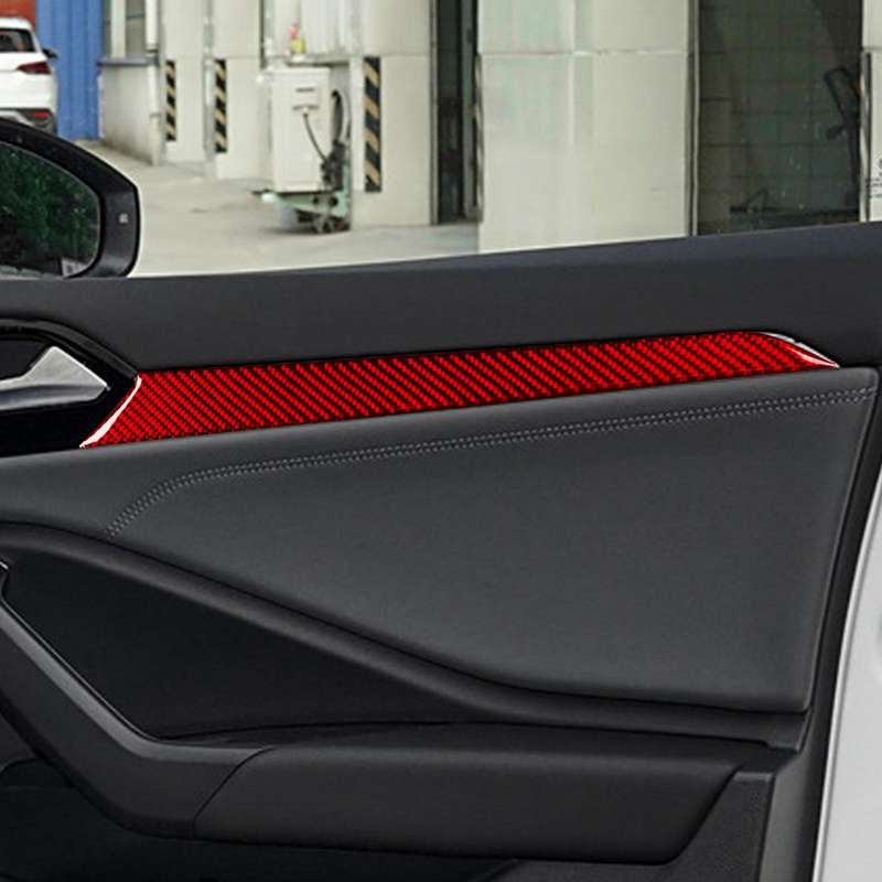For Volkswagen Sagitar 2019-2023 4pcs /Set Left-hand Drive Door Panel Sticker(Black)