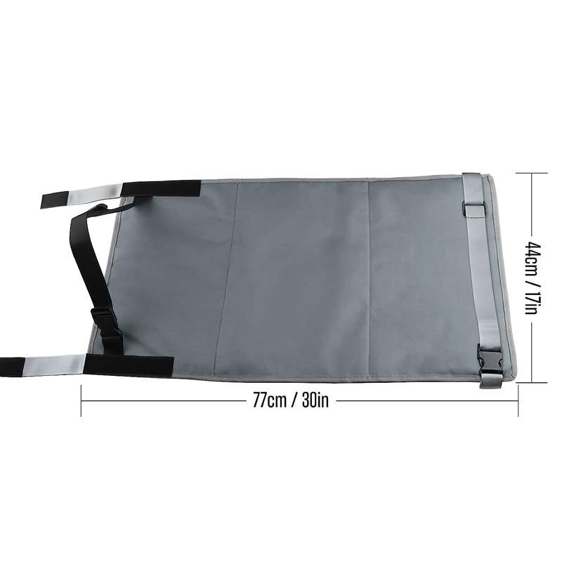 79 x 44cm Kids Airplane Seat Extender Portable Travel Seat Cushion(Black)