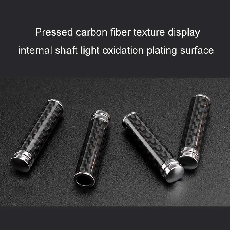 4pcs/set Carbon Fiber Door Interior Deadbolt Trim Cover