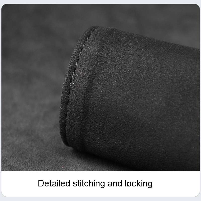 1pair Car Door Handle Decorative Anti-Scratch Cover Car Slippery Leather Inner Door Handle Protectiv