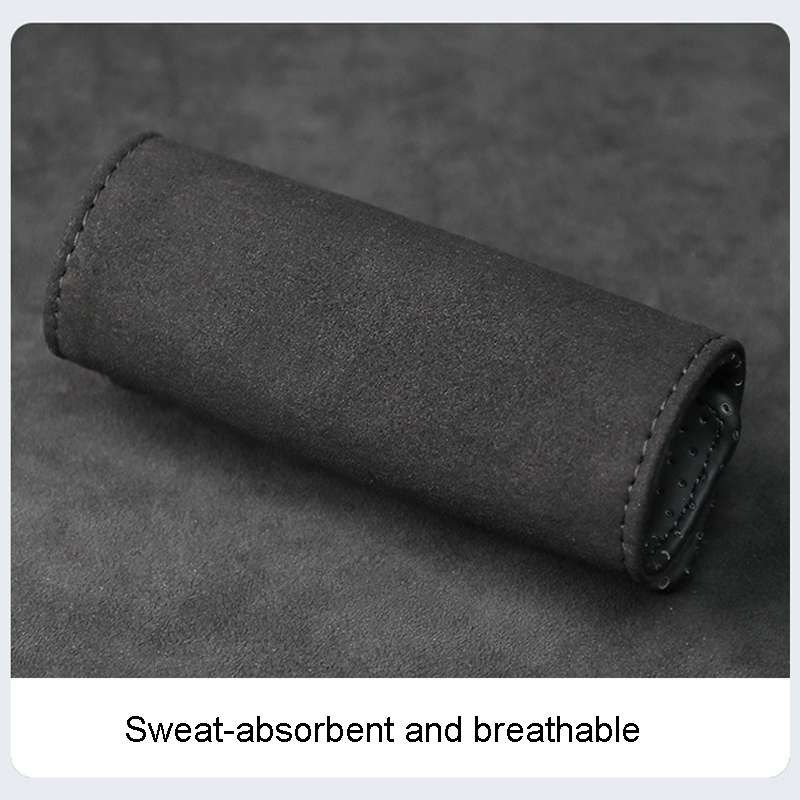 1pair Car Door Handle Decorative Anti-Scratch Cover Car Slippery Leather Inner Door Handle Protectiv