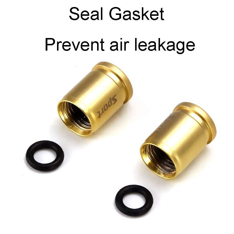4pcs /Set Sport Anti-Theft Car Tire Valve Caps Universal Valve Cover With Wrench(Colorful)