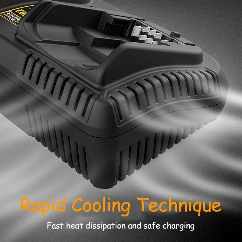 DCB102 For DeWalt 10.8V-20V Lithium Battery Dual Charger, Plug: UK