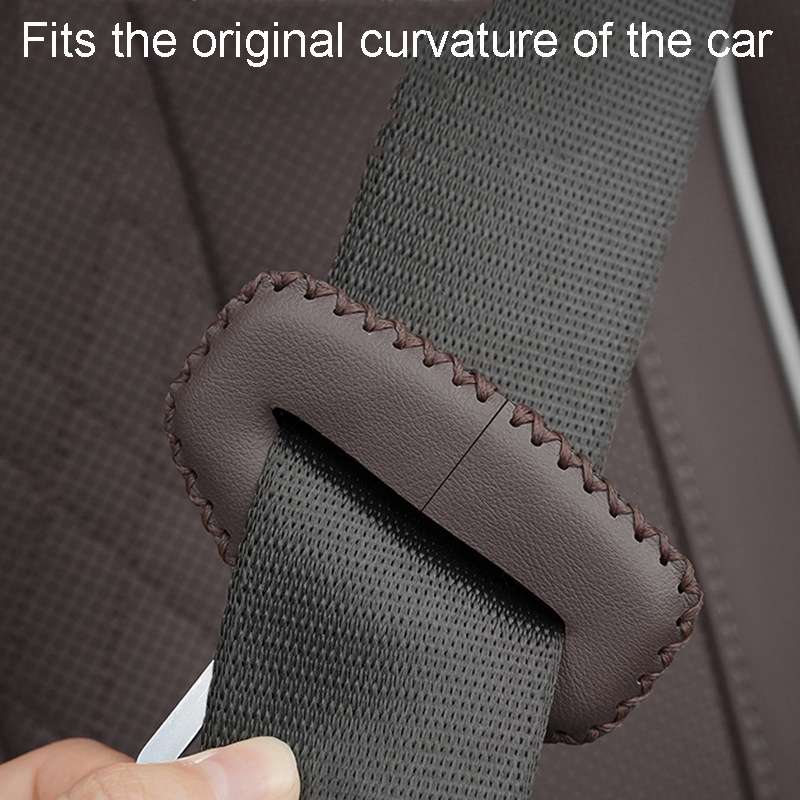 For BMW 1pair Seatbelt Insert Protector Bumper Belt Chuck Decoration(Red)