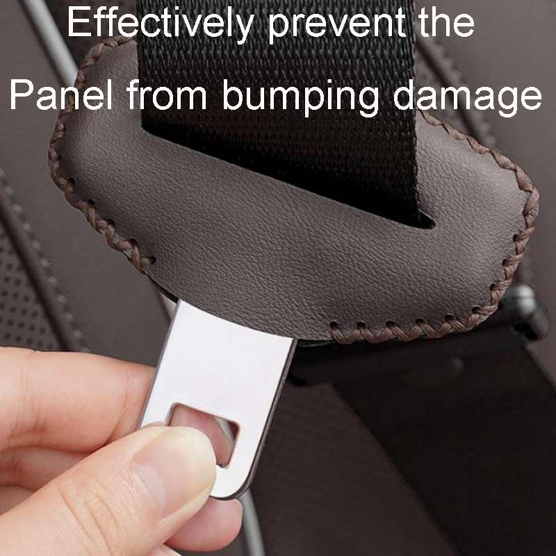 For BMW 1pair Seatbelt Insert Protector Bumper Belt Chuck Decoration(Red)