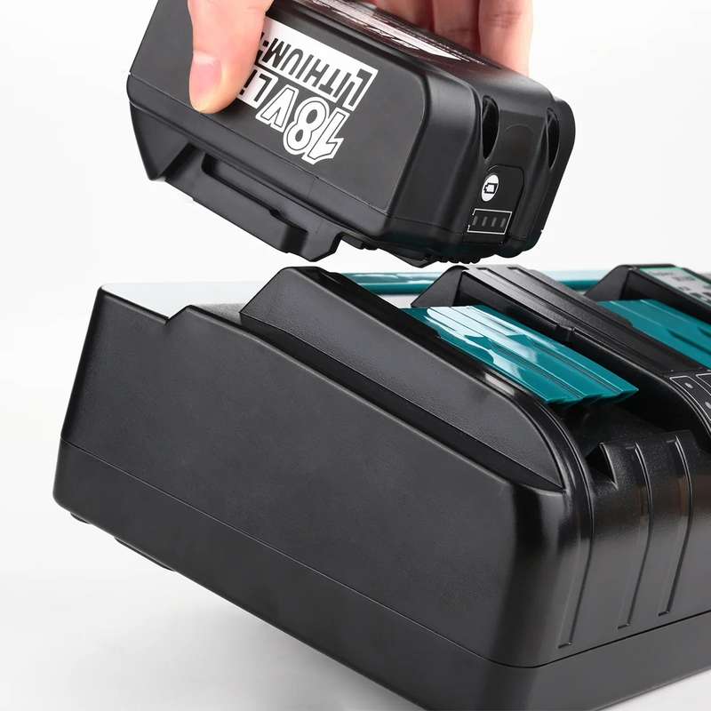 4 Ports 14.4-18V Lithium-Ion Charger DC18SF For Makita BL1430 / BL1820 / BL1830 / BL1850, Model: US