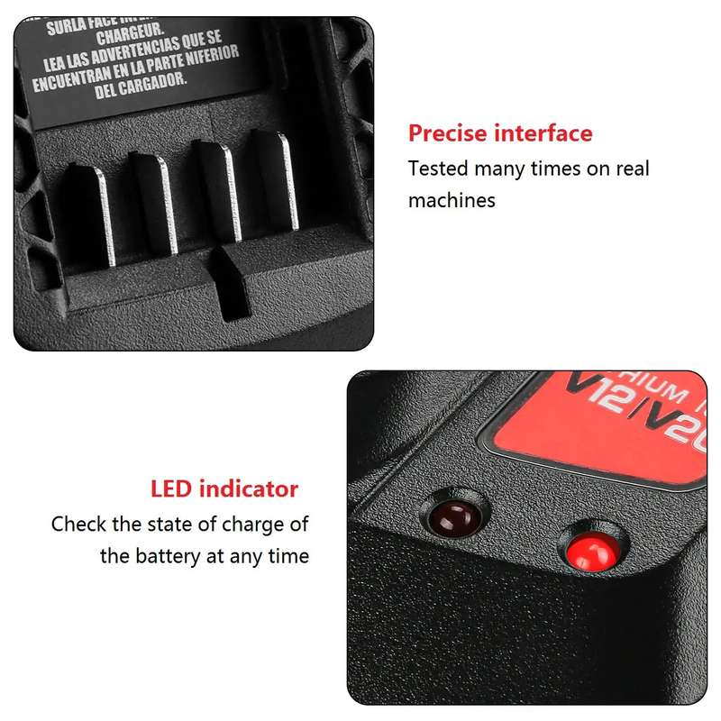For Craftsman CMCB202 / CMCB204 / CMCB209 Electric Tool 20V Lithium Battery Charger, Plug: US