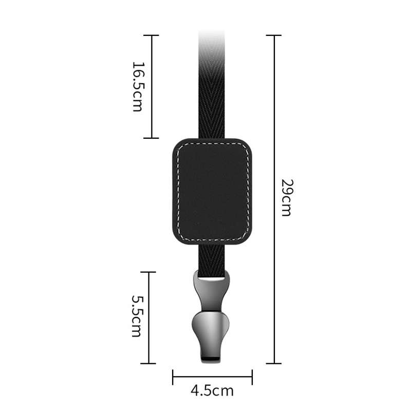 Car Rear Seat Backrest Suede Interior Multifunctional Hook(Black)