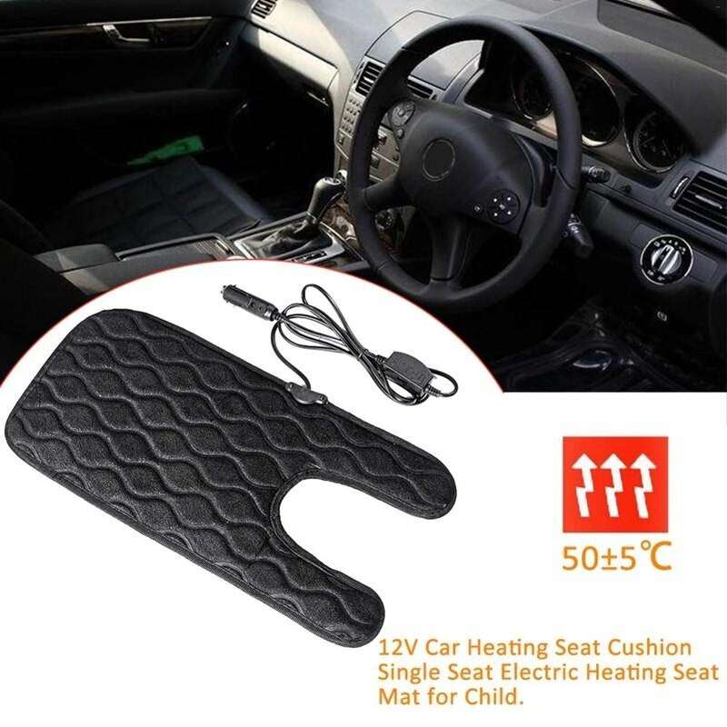 Children Single-Seat Car Winter Electric Heated Seat Cushion(Black)