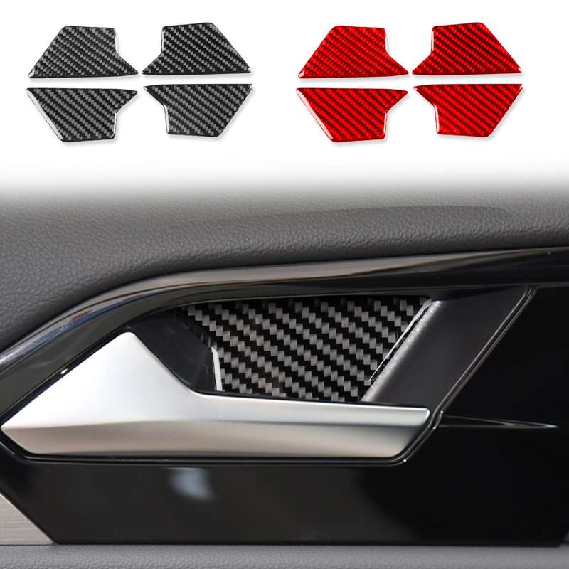 For Volkswagen Sagitar 2019-2023 4pcs /Set Left-hand Drive Door Inner Bowl Sticker(Red)