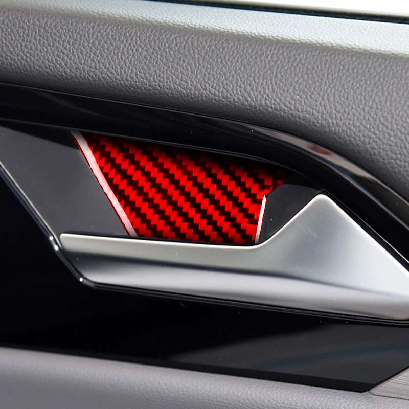 For Volkswagen Sagitar 2019-2023 4pcs /Set Left-hand Drive Door Inner Bowl Sticker(Red)