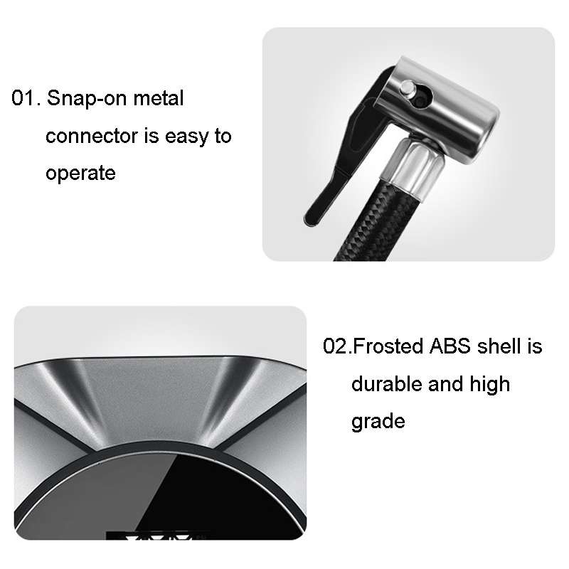 19 Cylinders Car Intelligent Digital Display Inflator Pump Portable Car Tire Pneumatic Engine(Silver