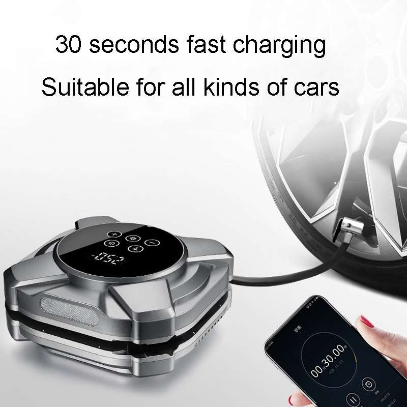 19 Cylinders Car Intelligent Digital Display Inflator Pump Portable Car Tire Pneumatic Engine(Silver