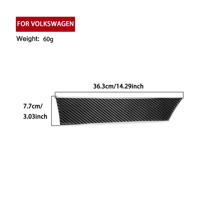 For Volkswagen Sagitar 2019-2023 Left-hand Drive Co-pilot Instrument Sticker(Black)
