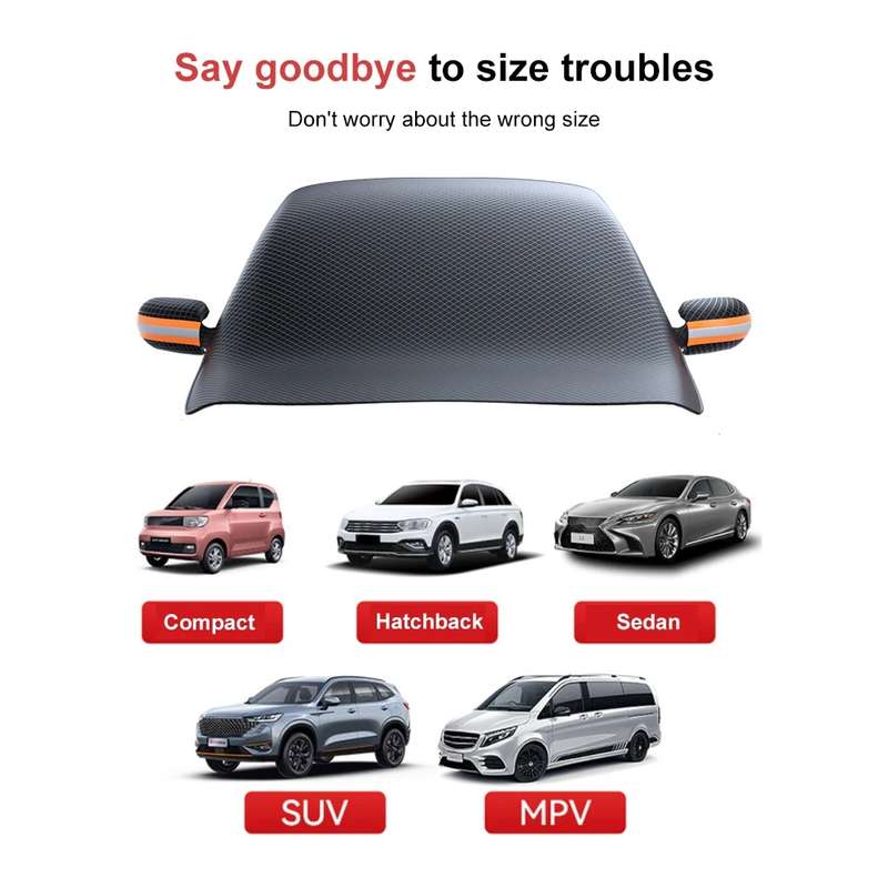 ST-3959 Snow Cover Front Windshield Strong Magnetic Adsorption Car Windshield Cover Oxford Cloth Com