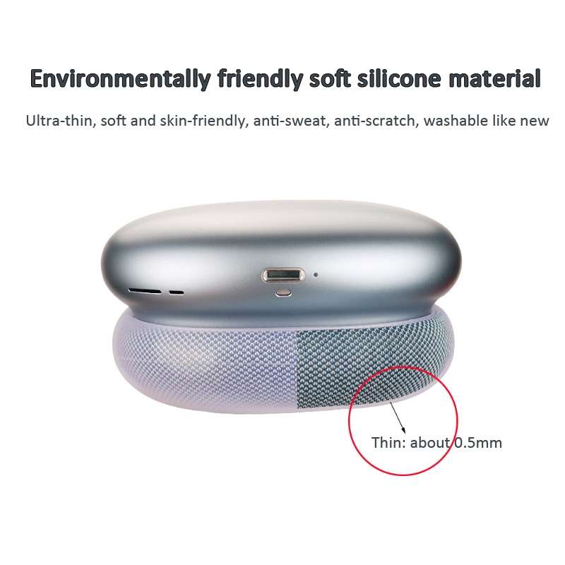 For AirPods Max Headphones Ear Cap Cover Replacement Part(Transparent)