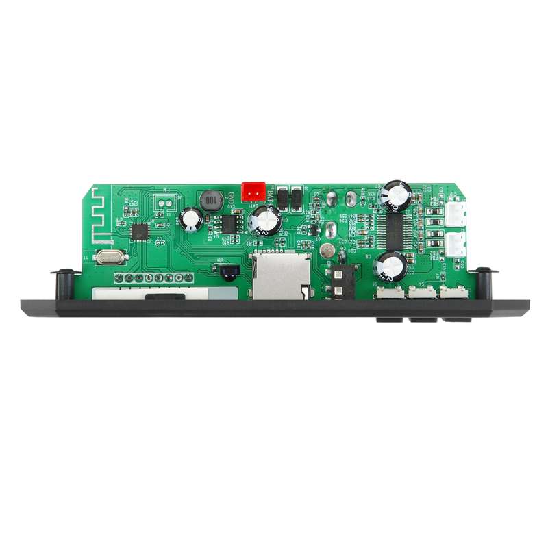 80W 12V Bluetooth MP3 Decoder Board With Power Amplifier Color Screen Call Recording, Model: Big Rem