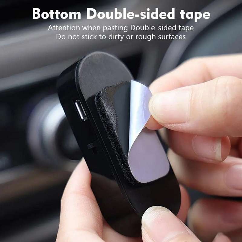 Car Solar Anti-Theft Alarm LED Warning Light With Aromatherapy(Blue Light)