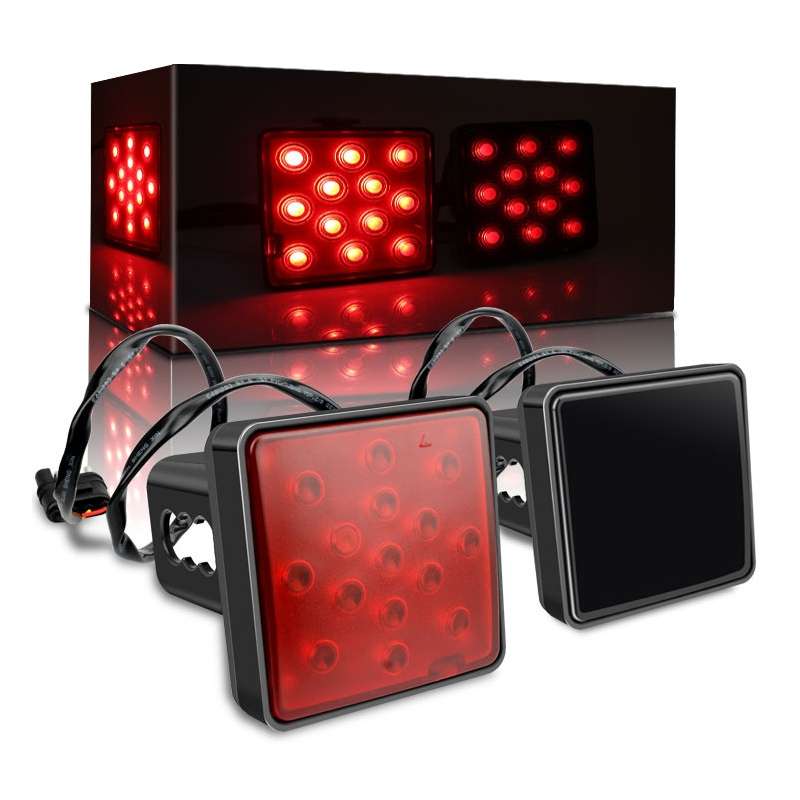 Automotive LED Trailer Lights Universal Rear Brake Lights, Color: Red Shell 12 Lights