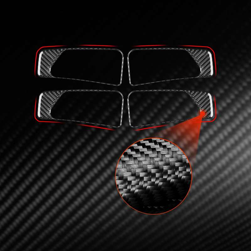 For Mercedes-Benz G-Class W463 4pcs /Set Interior Door Handle Sticker(Red)