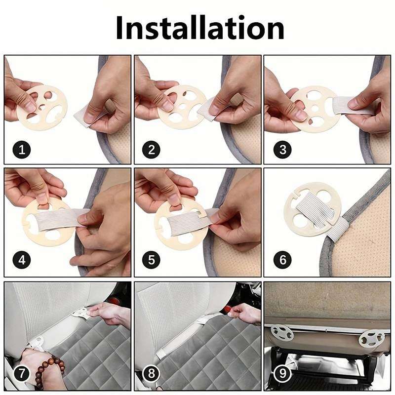 Multifunctional Car Seat Hooks With Diamond Inlay(Blue)