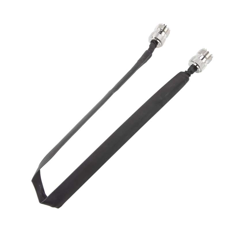 Window/Door Pass Through Flat RF Coaxial Cable UHF 50 Ohm RF Coax Pigtail Extension Cord, Length: 2