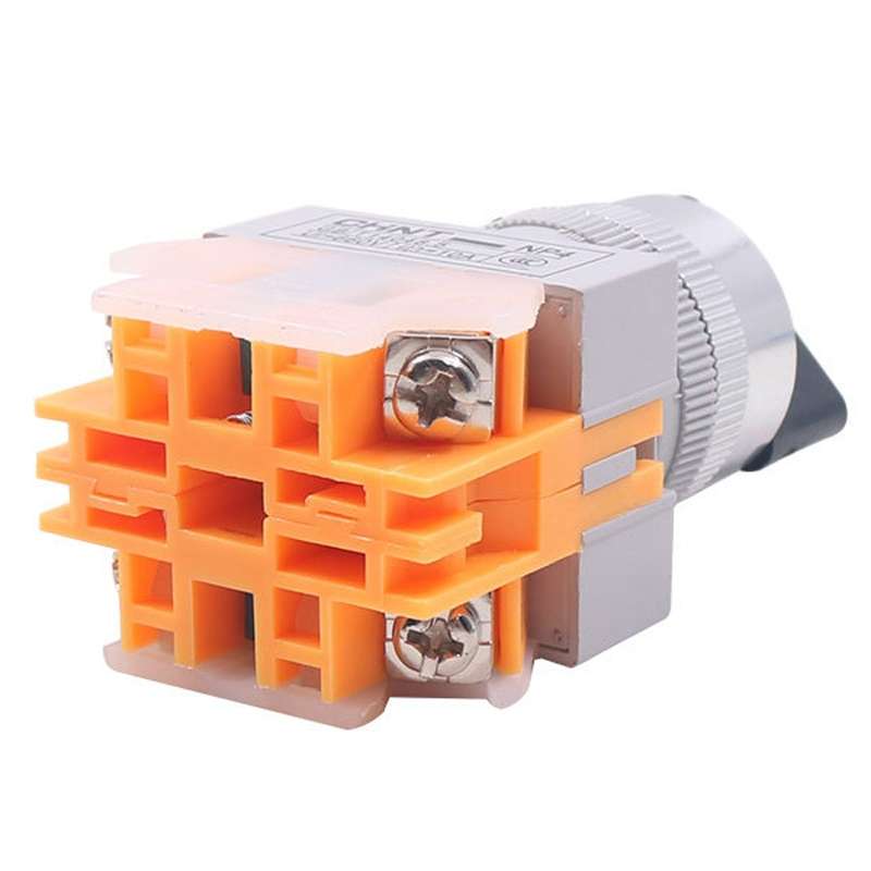 CHNT NP4-20X/31 Rotary Button 3-Position Self-Locking Transfer Switch Contacts 2 Normally Open