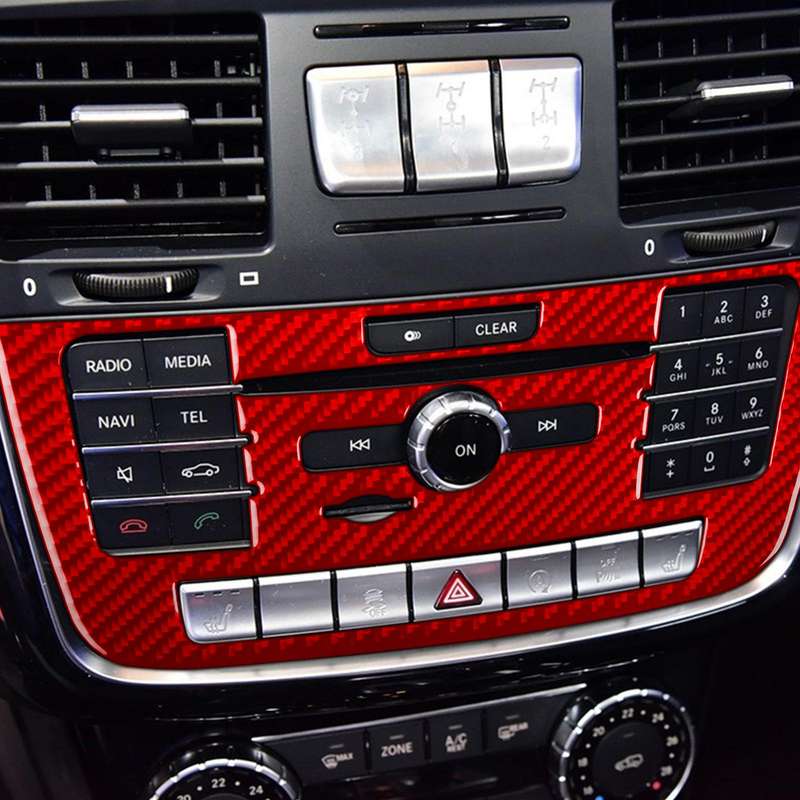 For Mercedes-Benz G-Class W463 Multimedia Panel Sticker(Black)