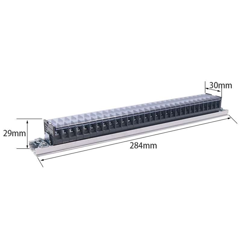 CHINT TD-1530 Terminal Block Rail Type Wiring Block Paralleling Wires Wire Connector