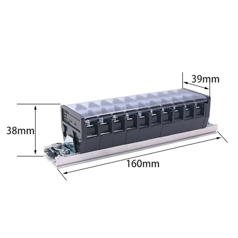 CHINT TD-2010 Terminal Block Rail Type Wiring Block Paralleling Wires Wire Connector