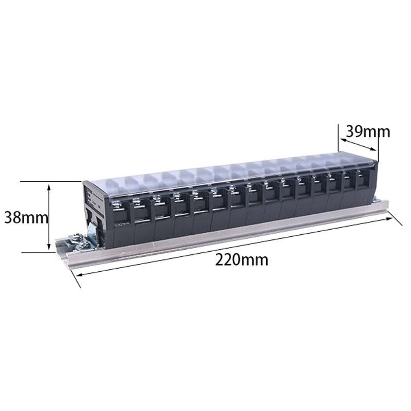 CHINT TD-2015 Terminal Block Rail Type Wiring Block Paralleling Wires Wire Connector