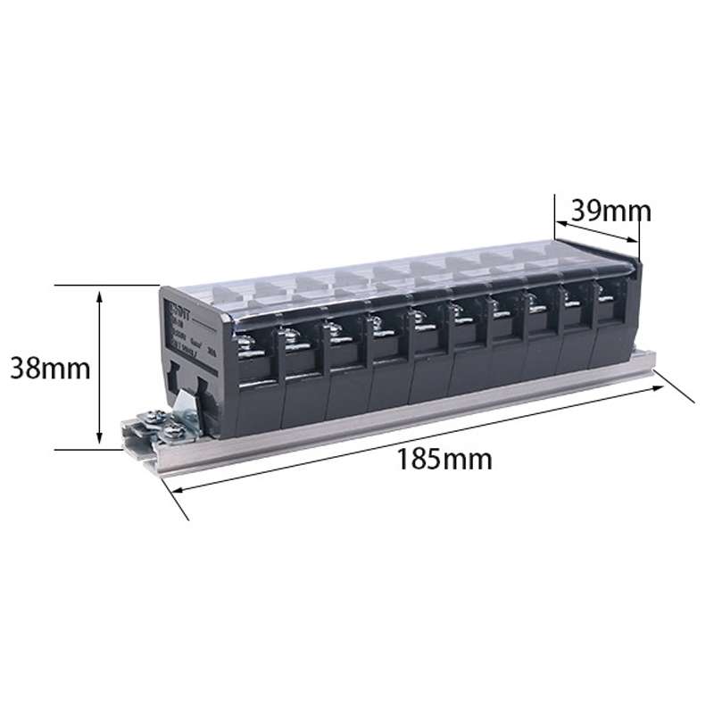 CHINT TD-3010 Terminal Block Rail Type Wiring Block Paralleling Wires Wire Connector