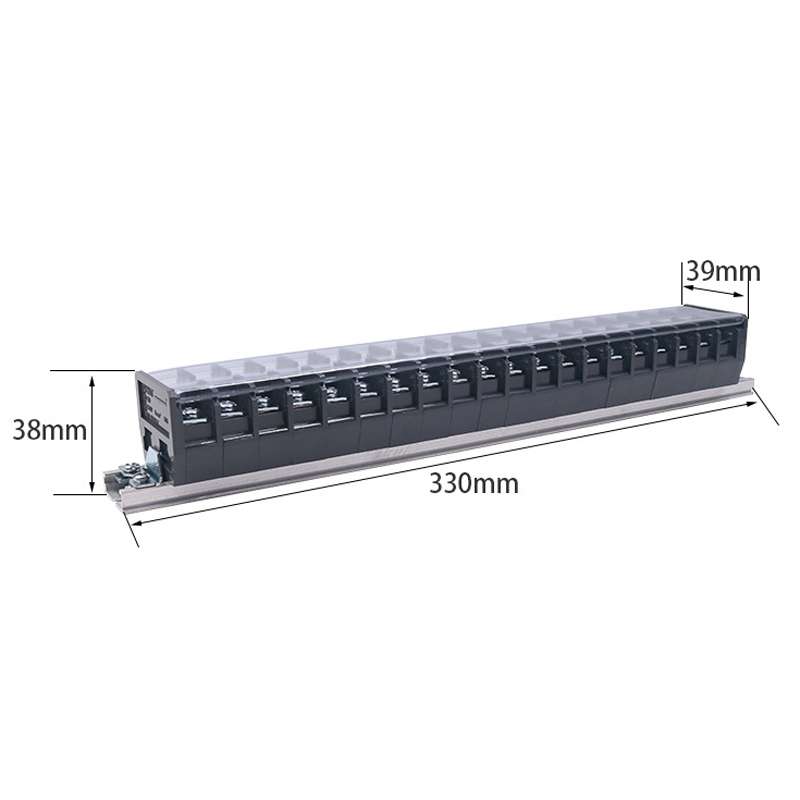 CHINT TD-3020 Terminal Block Rail Type Wiring Block Paralleling Wires Wire Connector
