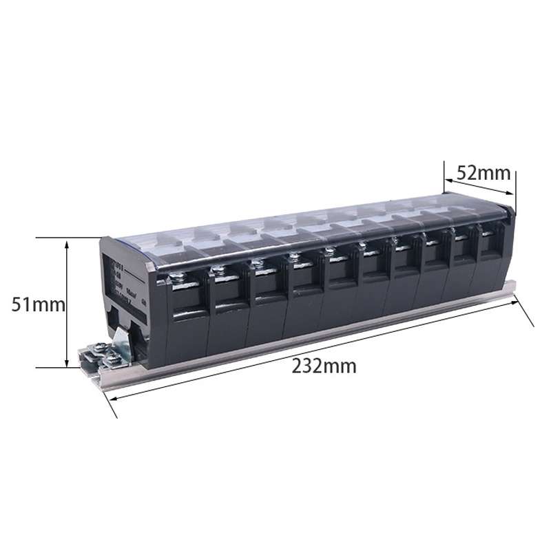 CHINT TD-6010 Terminal Block Rail Type Wiring Block Paralleling Wires Wire Connector