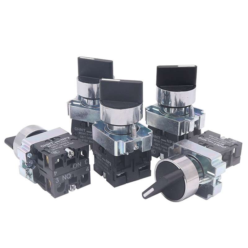 CHINT NP2-BD25 2 Gear Self-locking 1NO+1NC Power Transfer Switch Short Handle Master Knob 22mm