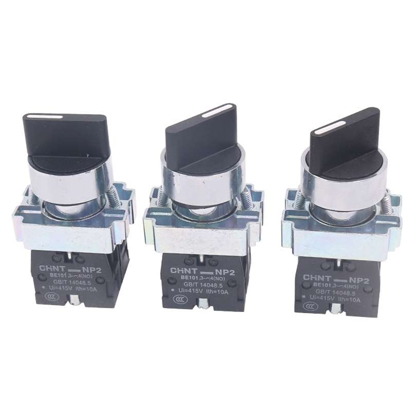 CHINT NP2-BD25 2 Gear Self-locking 1NO+1NC Power Transfer Switch Short Handle Master Knob 22mm