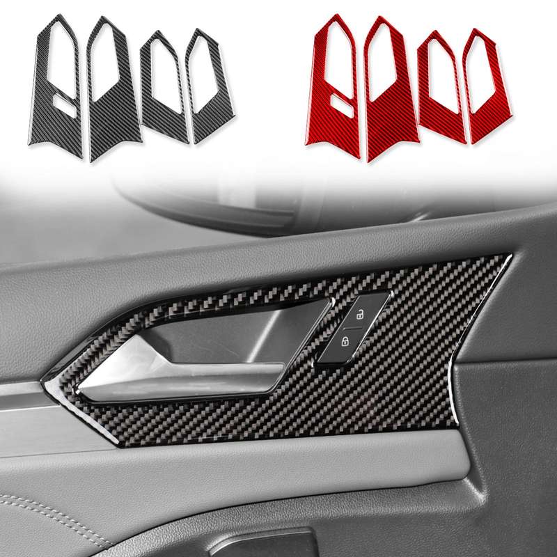 For Volkswagen Sagitar 2019-2023 4pcs /Set Left-hand Drive Door Handle Sticker(Black)