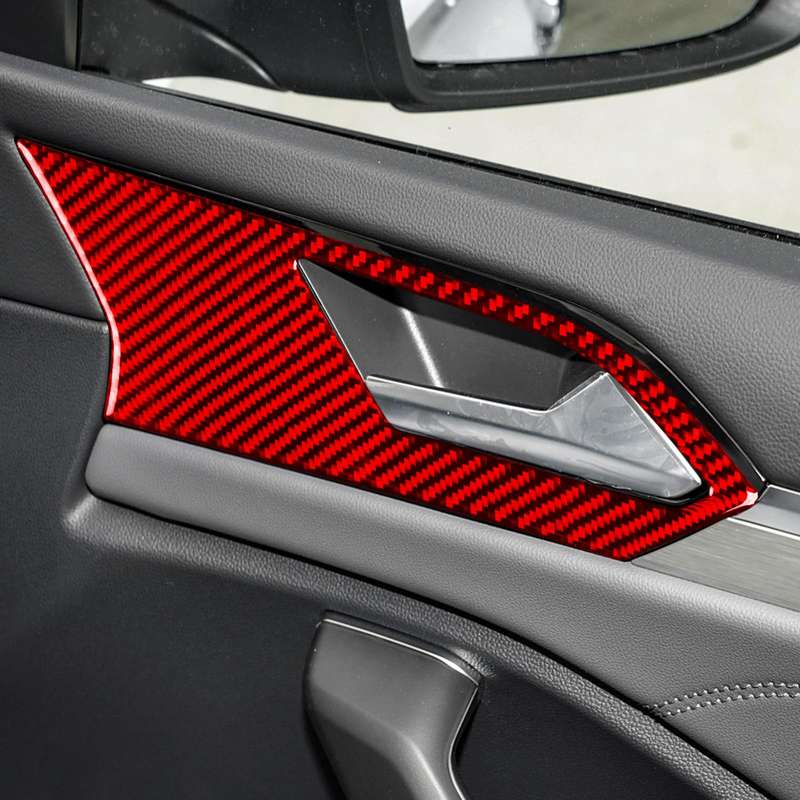 For Volkswagen Sagitar 2019-2023 4pcs /Set Left-hand Drive Door Handle Sticker(Black)