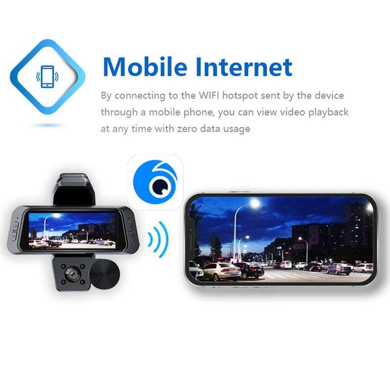 3 Recording 1080P Camera HD Mobile Phone Playback Driving Recorder(G70)